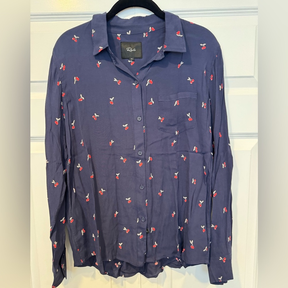 Rails Button Down Shirt with Cherry Accents